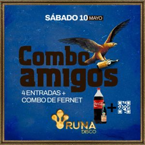 Combo Fernetero | 4 Amigos | 10 de Mayo