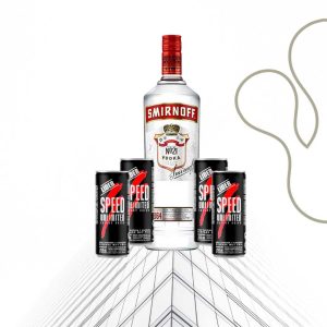 Combo Vodka Smirnoff + 4 Speed 250ml