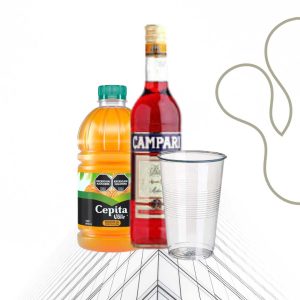 Copón Campari con Naranja