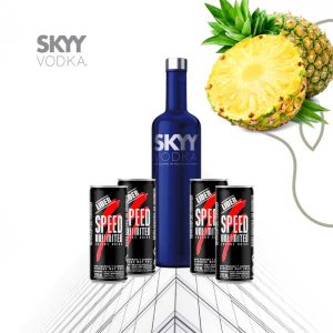 Combo Vodka Sky Anana + 4 Speed 250ml