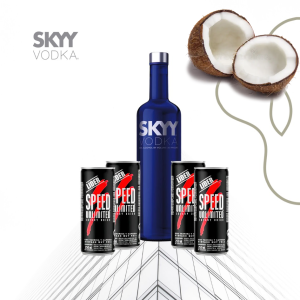 Combo Vodka Sky Coco + 4 Speed 250ml