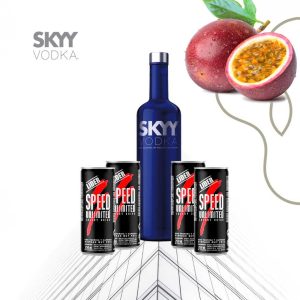 Combo Vodka Sky Pasion Fruit + 4 Speed 250ml