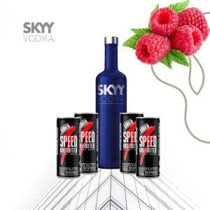 Combo Vodka Sky Raspberry + 4 Speed 250ml
