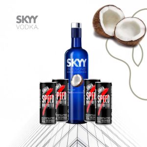 Combo Vodka Sky Coco + 4 Speed 250ml