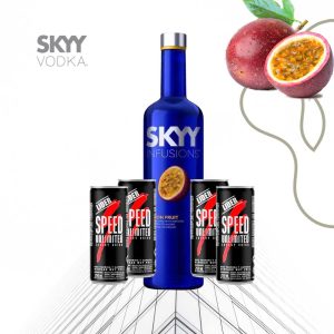 Combo Vodka Sky Pasion Fruit + 4 Speed 250ml