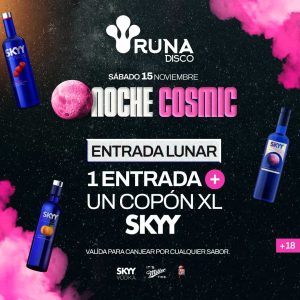 Entrada LUNAR | NOCHE COSMIC | 15Nov